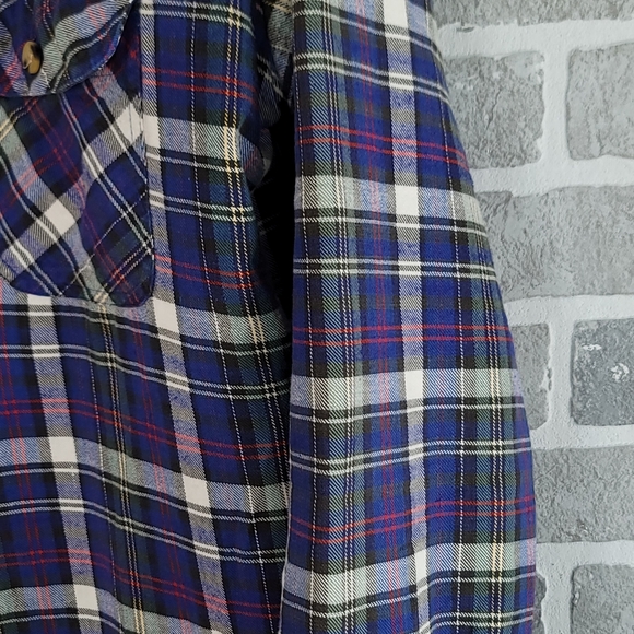 St. Johns Bay Vintage Shacket Button Down Lined Shirt Men's LT - Picture 3 of 12